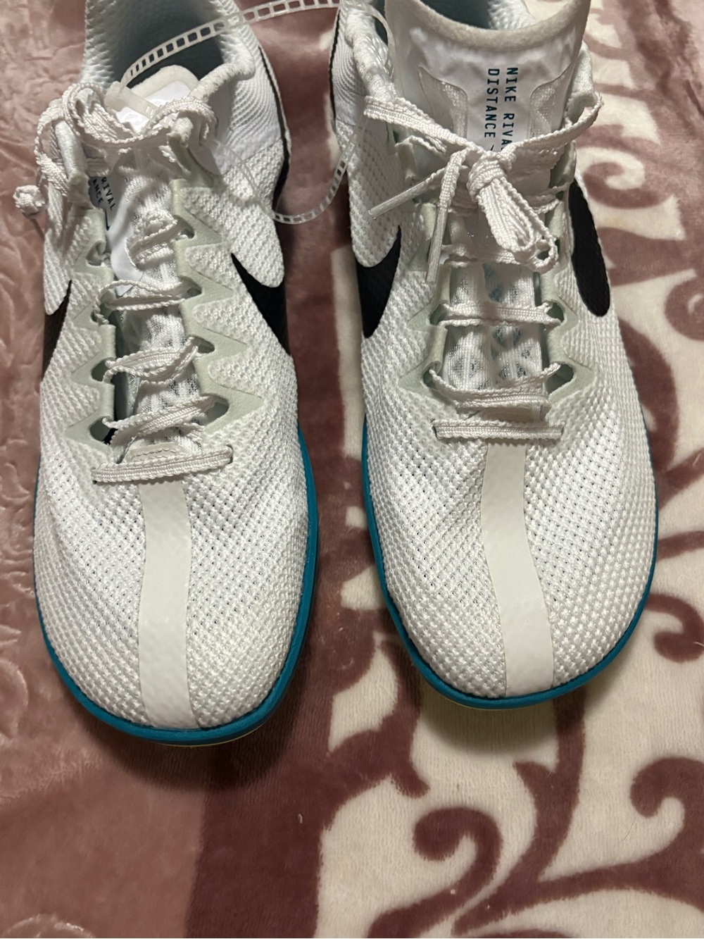 NIKE ZOOM RIVAL DISTANCE TRACK & FIELD SHOES-NWOB
